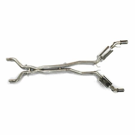 KOOKS HEADERS 3 in. OEM Style Cat-Back Exhaust System for 2010-2014 Chevy Camaro SS 22504200